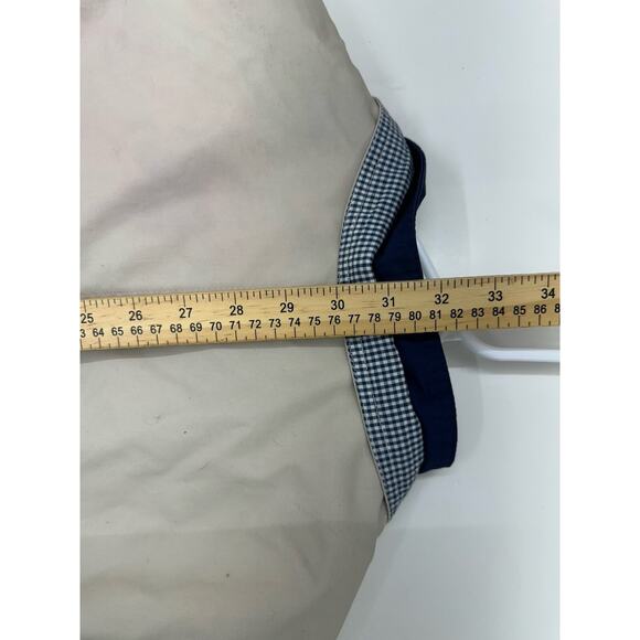 CS Signature Womens Jacket Size 1X Double Closure Cream Navy Blue Faux Mock Neck - Picture 14 of 15